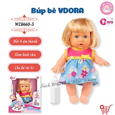 Đồ Chơi Búp Bê VDORA Có Âm Thanh Cho Bé Gái từ 3 Tuổi (Nhiều loại lựa chọn)