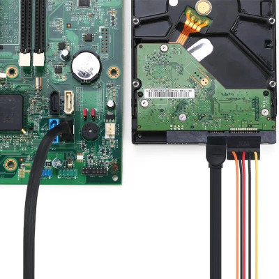 Ugreen UG30797US217TK 0.5M màu Đen Cáp truyền dữ liệu SATA 3.0 đầu gập 90 độ cao cấp - HÀNG CHÍNH HÃNG