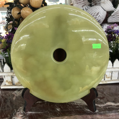 Đồng điếu, đồng tiền phong thủy đá ngọc Onyx - Đường kính 26 cm