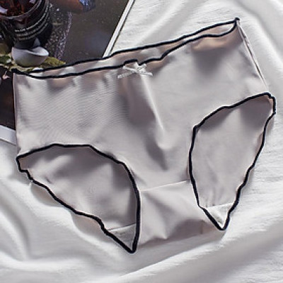 Quần Lót Nữ Lụa Băng Siêu Mềm Thoáng Khí Eo Giữa Phong Cách Nhật Bản WL87