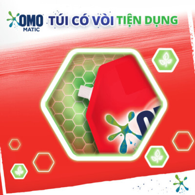 Túi Nước Giặt Omo Matic Cho Máy Giặt Cửa Trên Sạch Sâu Vượt Trội Khử Mùi Toàn Diện 3.7KG