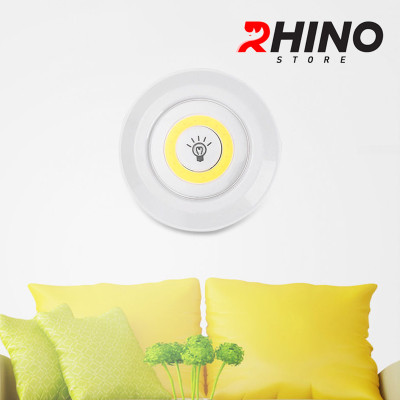 Đèn ngủ điều khiển từ xa Rhino L801, dùng pin AAA, 2 mức độ sáng ánh sáng trắng - Hàng chính hãng