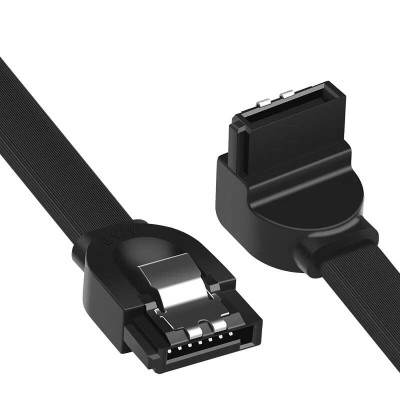 Ugreen UG30797US217TK 0.5M màu Đen Cáp truyền dữ liệu SATA 3.0 đầu gập 90 độ cao cấp - HÀNG CHÍNH HÃNG