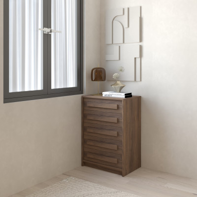 HAPPY FURNITURE , Tủ lưu trữ 5 ngăn kéo - RUBEL, THK_256 , 60cm x 40cm x 86cm DxRxC