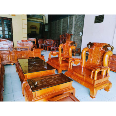 Com bo phòng khách đẳng cấp giá xưởng sx - Đồ Gỗ Bình Long 0388639288