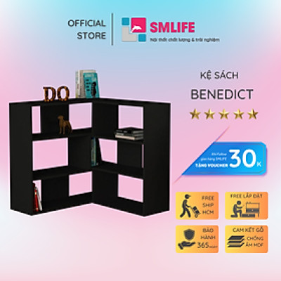 Giá sách gỗ công nghiệp thiết kế nhỏ gọn SMLIFE Benedict