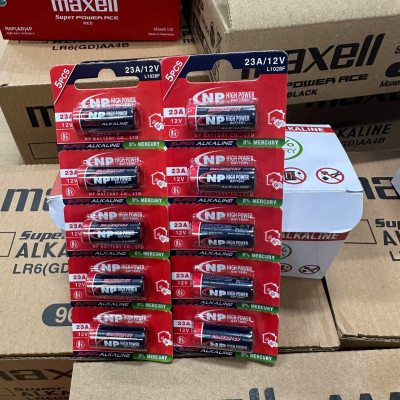 Pin 23A 12V NP Alkaline - Chính Hãng, Pin Cửa Cuốn, Rèm cửa tự động, Màn chiếu- Hàng chính hãng