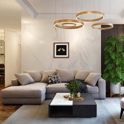 Quà tặng dịp lễ tết 2019 : Tranh đôi cá mạ vàng