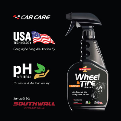 Dung Dịch Làm Bóng Mâm Và Vỏ Ô Tô SUPERONE  Wheel and Tire Shine - EXTERIOR SOUTHWALL A205