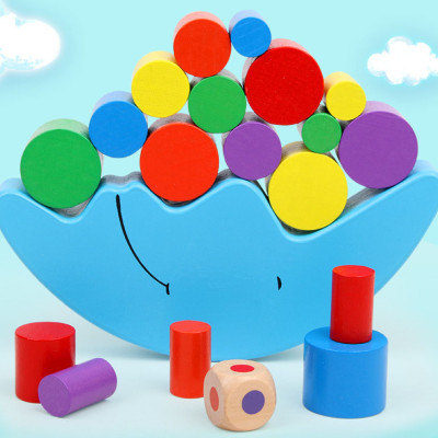 Đồ Chơi Gỗ Bộ Xếp Gỗ Cân Bằng Hình Mặt Trăng