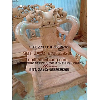 Bàn ghế minh quốc đào gỗ hương đá tay 12