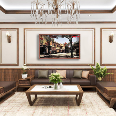 D803 01 Tranh kính Phố cổ Hà Nội ( được chọn mẫu)