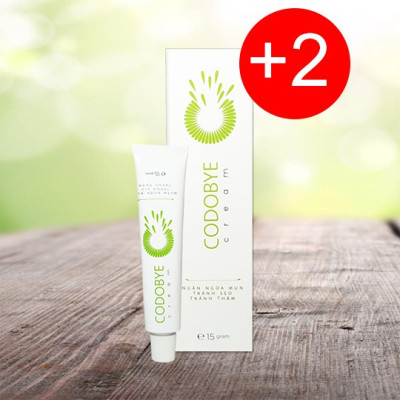 Bộ 2 tuýp kem bôi thảo dược hỗ trợ giảm mụn CODOBYE Cream