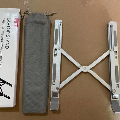 Giá đỡ Laptop, cho macbook, cho ipad tản nhiệt Rhino KLL101, kệ đỡ máy tính nhôm cao cấp, gấp gọn, tặng kèm túi đựng - Hàng chính hãng