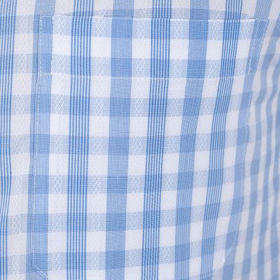 Áo sơ mi nam tay ngắn họa tiết sọc kẻ xanh GENTITI By Thái Tuấn - 1C810HAKT100