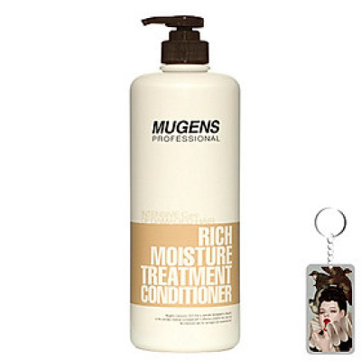 Dầu xả dưỡng chất Mugens Rich Moisture Treatmen Conditioner 1000ml Tặng Móc khóa