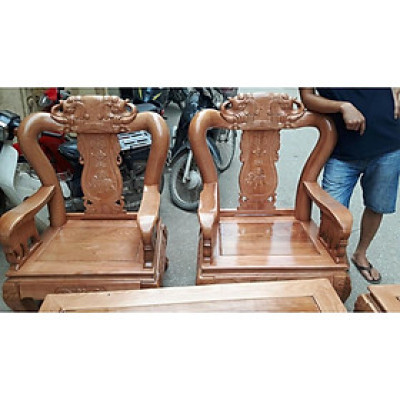 Bộ bàn ghế minh quốc Voi gỗ sồi