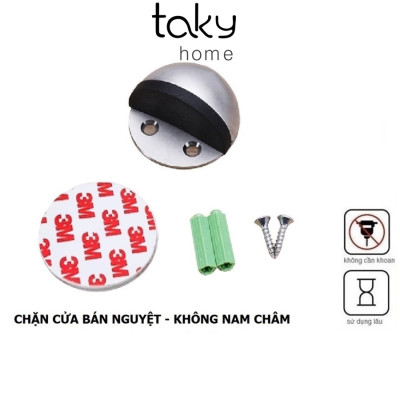 Chặn Cửa Bán Nguyệt , Sử Dụng Miếng 3M Gắn Sàn Không Khoan Sàn, Giá Rẻ, An toàn, Tiện dụng cho gia đình. TakyHome 1100