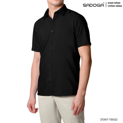 Áo Sơ Mi Nam Thoáng Mát Sadogaa Ngắn Tay Dáng Regular Fit, forn áo đẹp, chất liệu cao cấp T9002