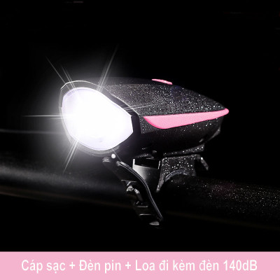 Đèn pin, đèn xe đạp siêu sáng, chống nước Rhino L102, pin sạc, 3 chế độ sáng, pin dài tới 4,5 tiếng - Hàng chính hãng