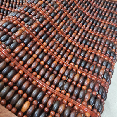 Gối Công Thái Học , Gối Gỗ Trắc Hạt - Kích thước 36cmx24cmx8cm/4cm ( video , hình thât )