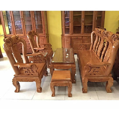 Bộ bàn ghế phòng khách gỗ lim