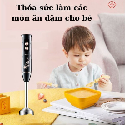 Máy xay cầm tay SOKANY SK02013, công suất 600W nhỏ gọn chống văng tiện lợi dễ vệ sinh - HÀNG CHÍNH HÃNG 