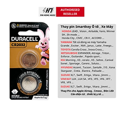 Vỉ 2 Viên Pin CR2032 / CR2025 / CR2016 DURACELL Lithium 3V - Hàng chính hãng