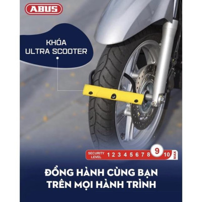 Khóa xe máy ABUS 402 / 210HB135 khóa nguyên bánh xe - MSOFT
