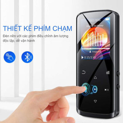 Ruizu D50: Máy nghe nhạc nhỏ gọn, đa năng Thiết kế bền bỉ: Vỏ kim loại chắc chắn, màn hình LCD tiện dụng Nghe nhạc MP3, FLAC với Bluetooth, radio FM, ghi âm  Bộ nhớ 16GB, thẻ nhớ mở rộng Thời gian nghe lâu: Pin 12 giờ, sạc nhanh 3 giờ - Hàng nhập khẩu
