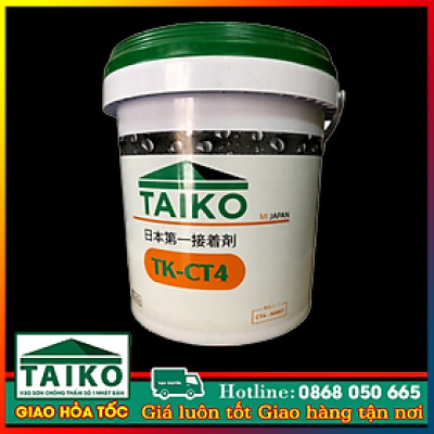 5 Kg Sơn Chống Thấm Ngược, Môi Trường Ẩm Nhà Vệ Sinh, Bể Cá, Bể Âm TAIKO CT4 - Tặng Kèm Vải Kết Cấu