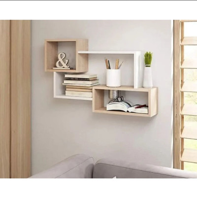 Kệ Gỗ Trang Trí Treo Tường Đơn Giản Mà Đẹp Tundo CTKT415 KT 87x54x18cm