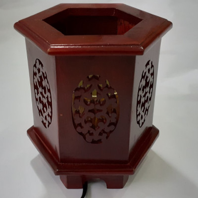 Đèn xông tinh dầu gỗ hương DLG01 Tỏa hương thơm trang trí nội thất nhà cửa