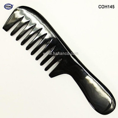 Lược sừng răng thưa chải tóc xoăn, xù, rối, massage đầu (Size: L - 19cm) COH145 - Chăm sóc tóc