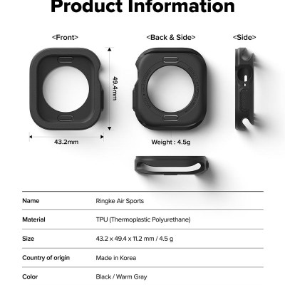 Ốp cho Apple Watch 10 RINGKE Air Sports 46mm / 42mm - Hàng Chính Hãng