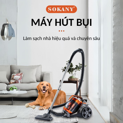 Máy hút bụi cầm tay SOKANY SK-13004, hút bụi gia đình công suất CAO 3600W, lực hút mạnh 30000PA hút sạch mọi bụi bẩn - HÀNG CHÍNH HÃNG