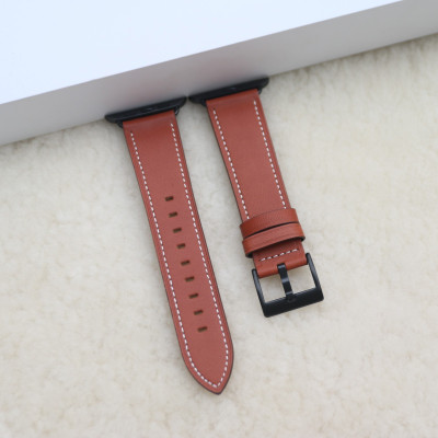 Dây Da Cho Đồng Hồ Thông Minh Apple Watch Da Bò Pullup Khóa Thép 316L Dành Cho Series SE 7| 6 | 5 | 4 | 3 | 2 | 1 - Hàng chính hãng