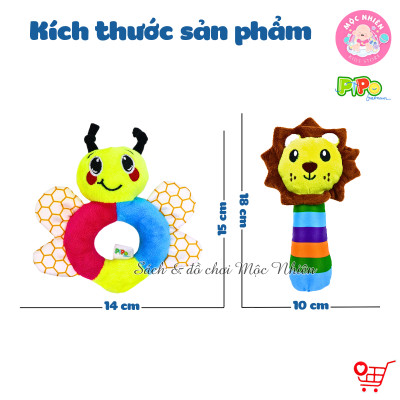 Lục Lạc Vải Cầm Tay Có Bóp Chút Chít - Đồ Chơi Cho Trẻ Sơ Sinh - Pipo Vietnam
