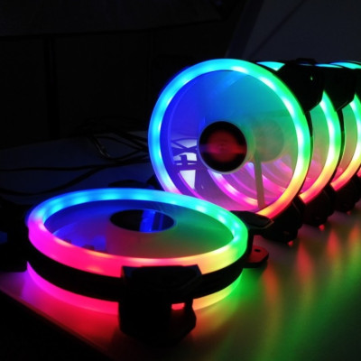 Bộ 5 Quạt + Khiển Coolmoon RGB V2 - Hàng nhập khẩu