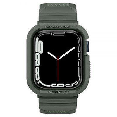 Ốp kèm dây SPIGEN Rugged Amor dành cho Apple Watch Series (44mm/45mm) Chống trầy xước tăng thêm vẻ đẹp hiện đại Hàng Chính Hãng
