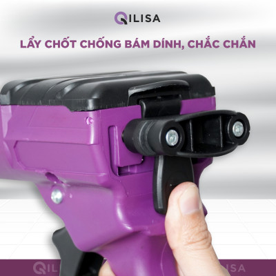 Súng Bơm Keo Chà Ron Qilisa 2 Thành Phần - Súng Bơm Keo Loại Thường Màu Tím