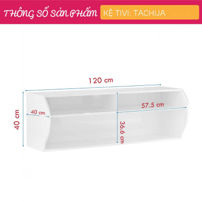Kệ tivi gia đình bằng gỗ công nghiệp SMLIFE Tachija