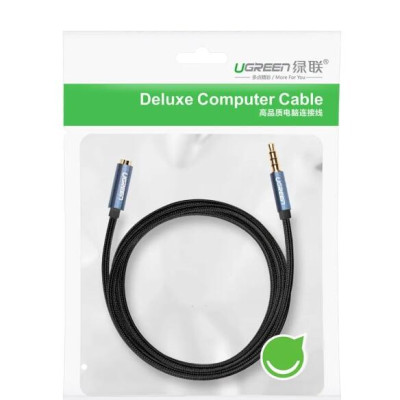 Ugreen UG40674AV118TK 1.5M màu Xanh Cáp âm thanh 3.5mm nối dài đầu nhôm - HÀNG CHÍNH HÃNG