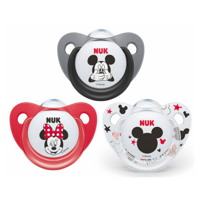 Bộ 2 Ti Giả Silicone Mickey Sleeptime Nuk NU34339 (6-18 tháng) - Mẫu Ngẫu Nhiên
