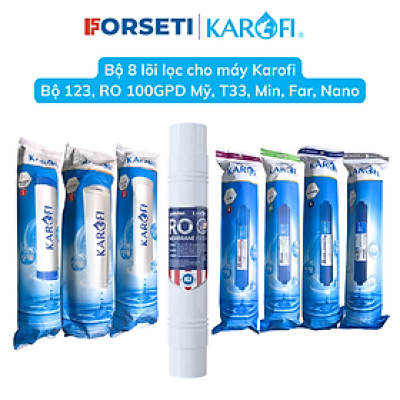 Bộ 8 lõi lọc nước Karofi cho các máy KT-K8I1 - Hàng chính hãng