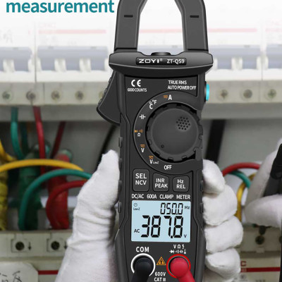 Đồng hồ, ampe kìm ABG zoyi ZT-QS9 đo điện vạn năng kỹ thuật số TRMS 6000 số đếm, bộ kẹp khởi động kỹ thuật số, đo dòng điện AC/DC, đo chống nhiễu