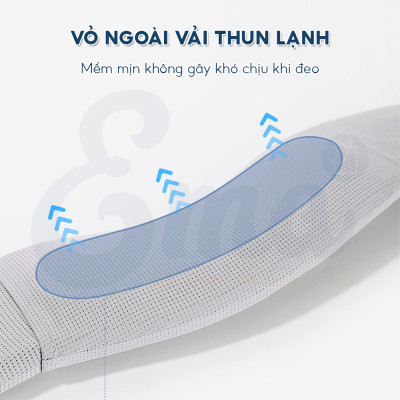 Nẹp cổ mềm chống cổ rùa EMA, đệm đỡ chống mỏi cổ vai gáy, định hình, ngừa thoái hóa đốt sống cổ