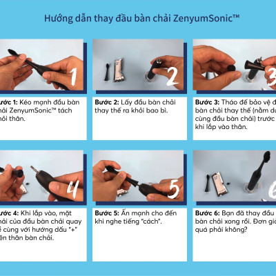 [Chính Hãng] Bàn Chải Đánh Răng Điện Zenyum Sonic MỚi 2.0 - Màu Xanh Dương- Công Nghệ Singapore