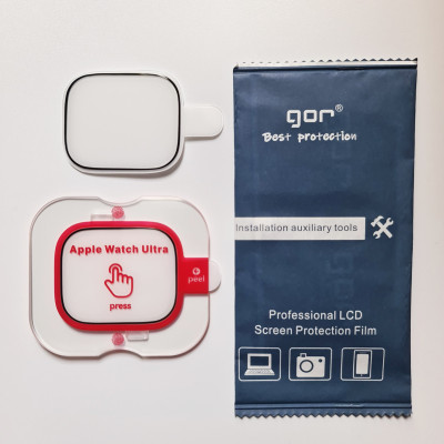 Dán cường lực GOR phủ Sapphire cho Apple Watch Ultra 1/2 49mm (Bộ 2 Miếng) - Hàng Nhập Khẩu