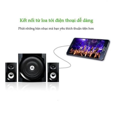 Ugreen UG10549AV102TK 3M màu Xám Cáp âm thanh 2 đầu Bông sen sang 3.5mm - HÀNG CHÍNH HÃNG